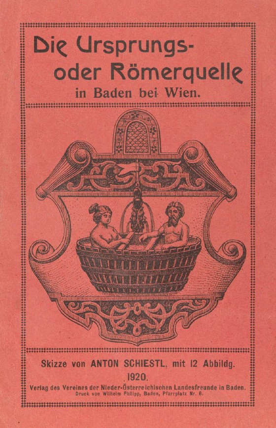 Die Ursprungs- oder Römerquelle in Baden von NÖ Landesfreunde in Baden 1920 (B1120 1)