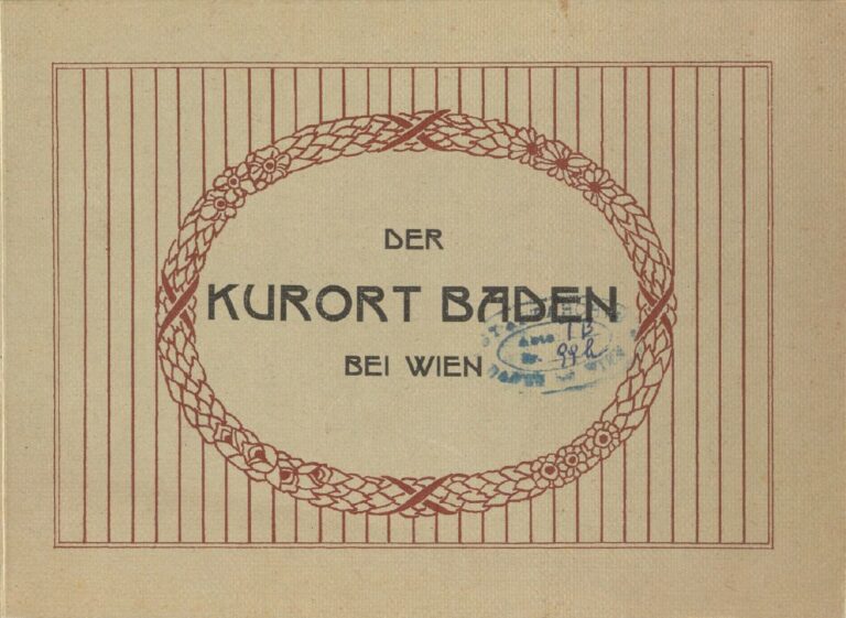 Kurort Baden. Ein Wegweiser von Gremium der Hoteliers 1913 (TB99h)