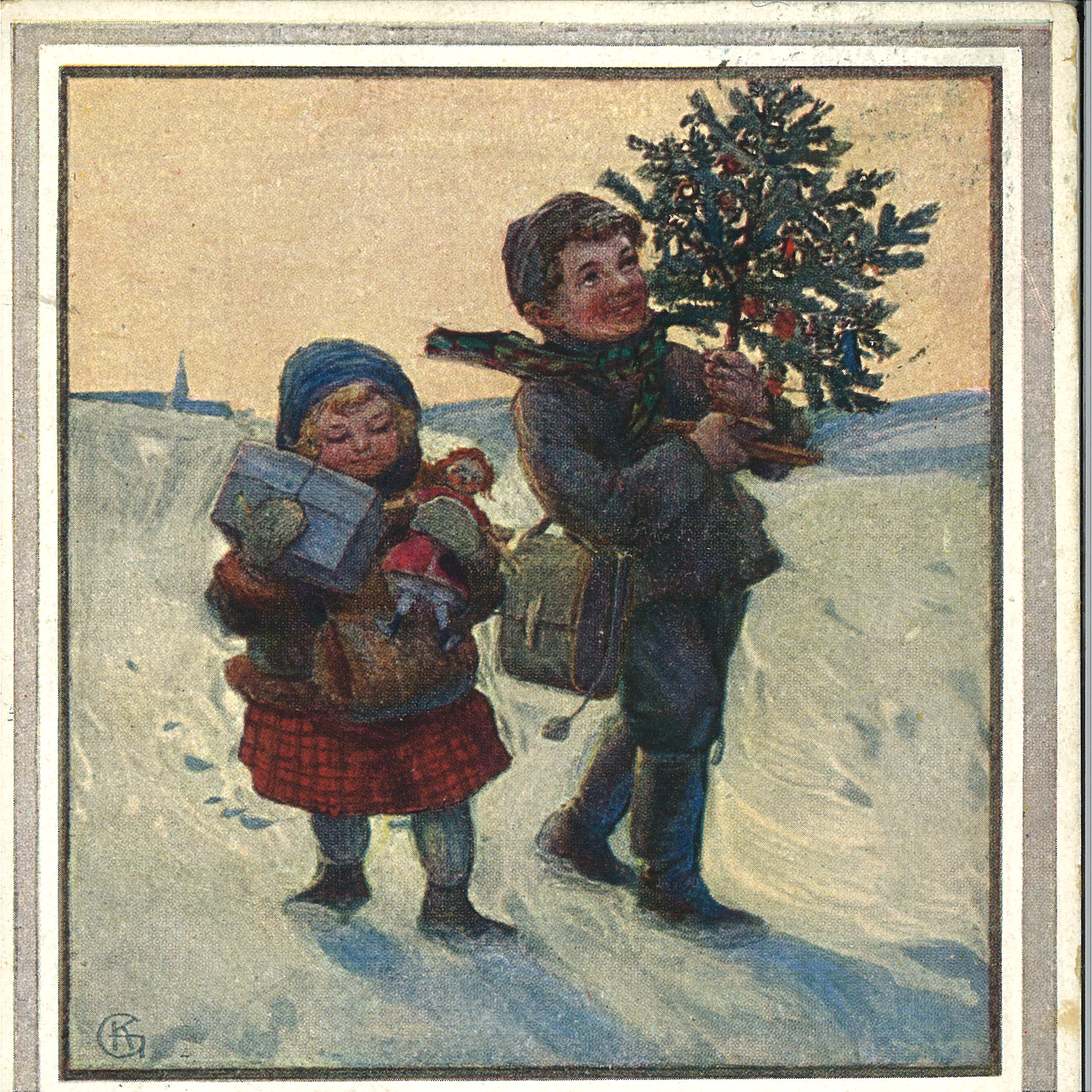 historische Weihnachtskarte