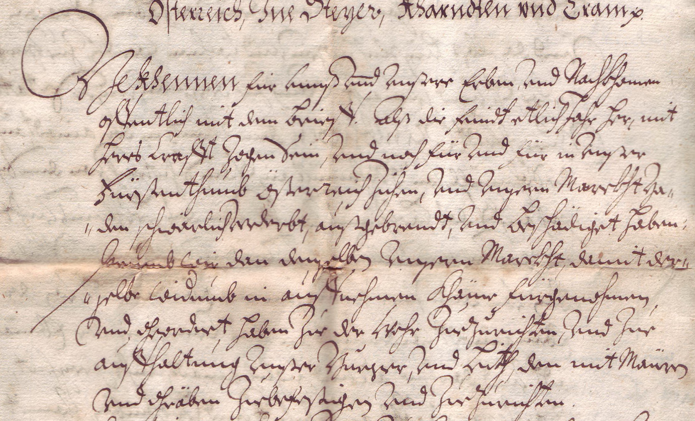 Archivalie aus dem Stadtarchiv in Kurrent